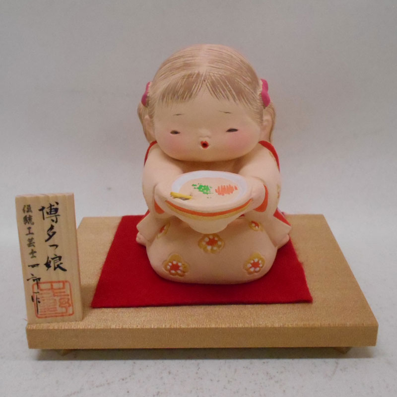 楽天市場】【博多人形】【童物】『博多娘 四郎作』 : 藤田人形楽天市場店