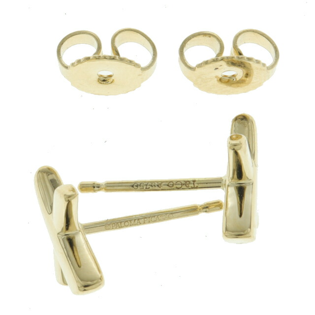 楽天市場】（新品仕上げ済）ティファニー TIFFANY キス ピアス K18 YG