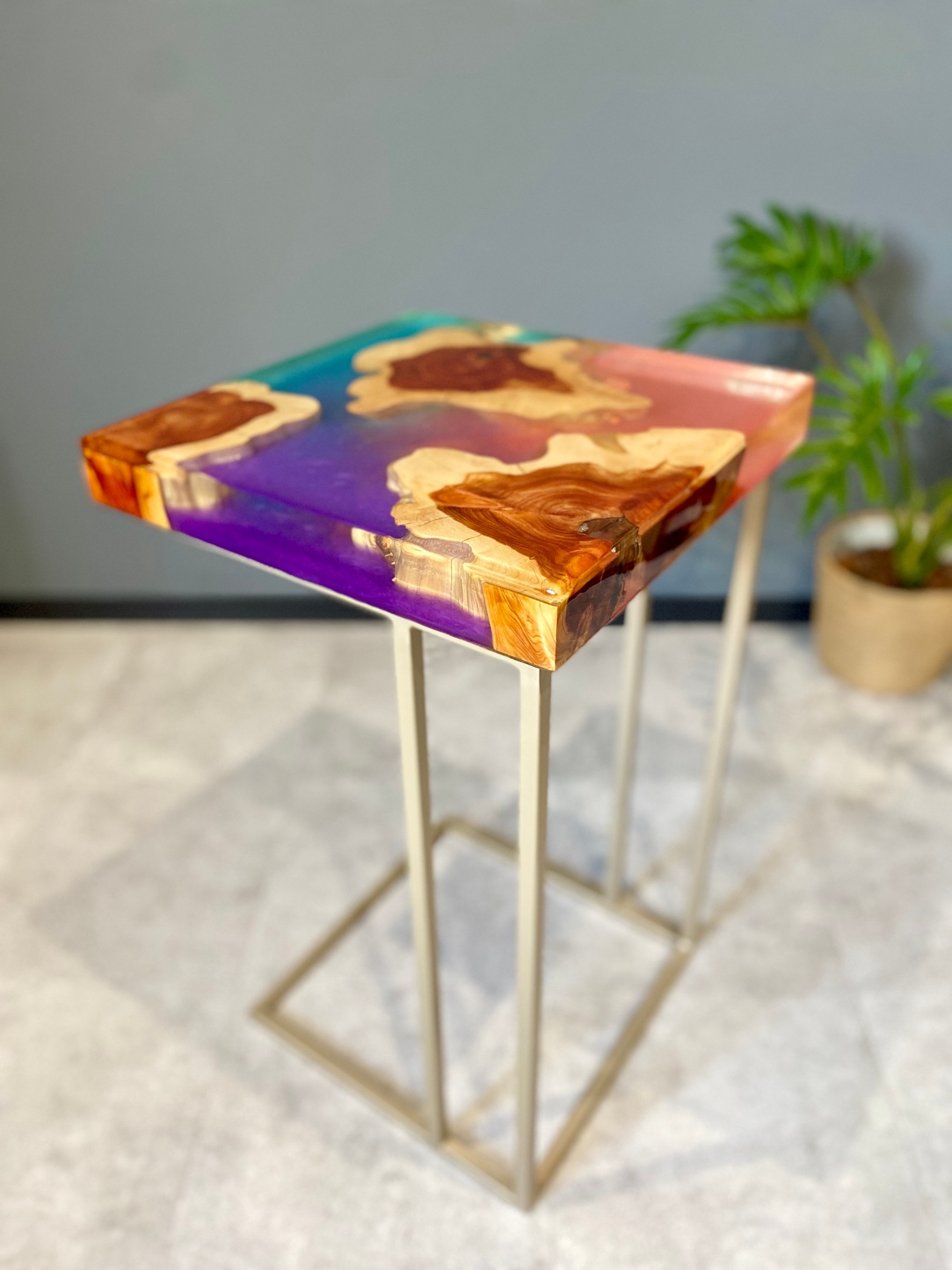 オーシャンレジンテーブル テーブル サイドテーブル 海レジン レジン