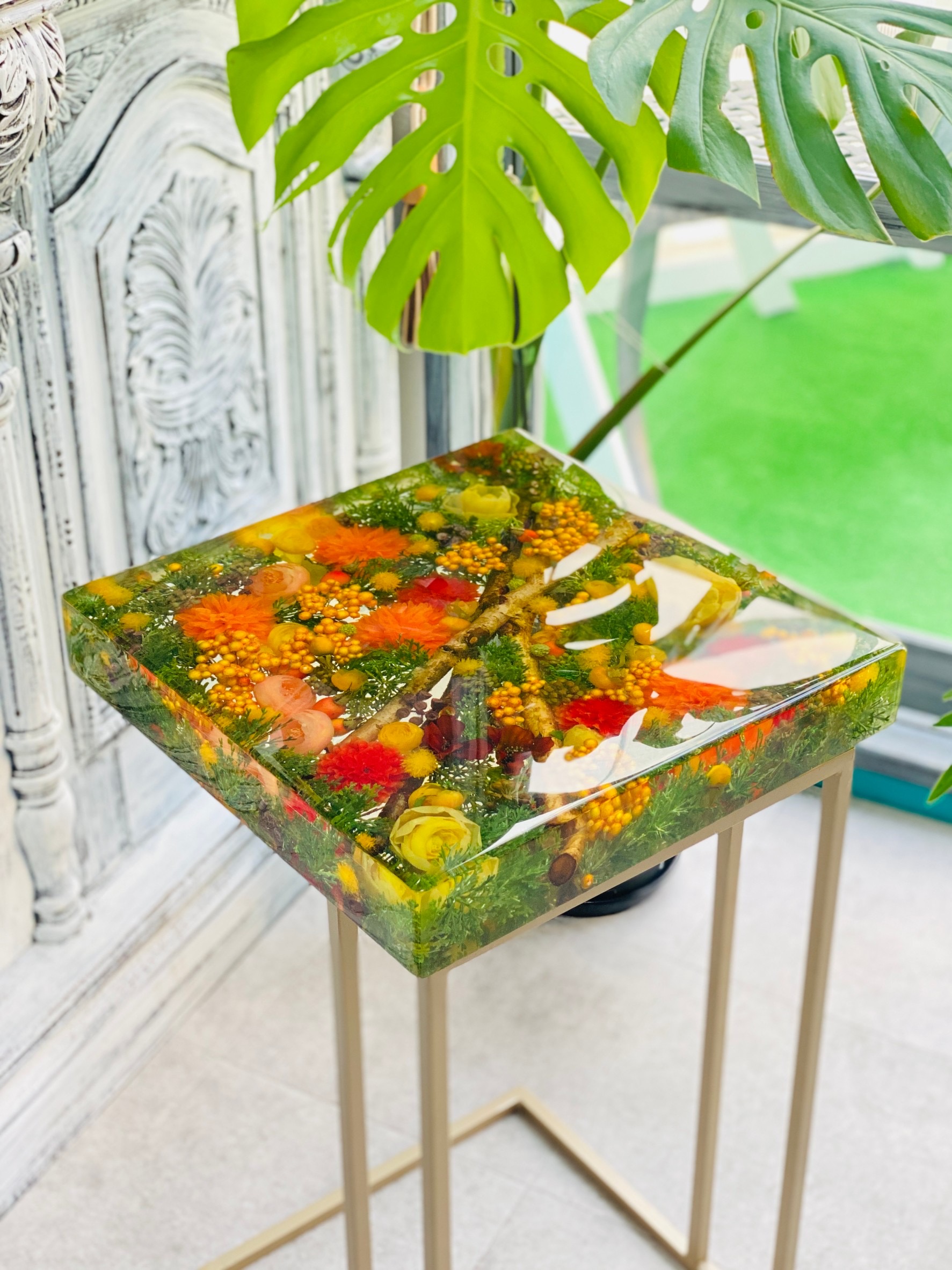 E*S様 エポキシ樹脂テーブル レジンテーブル 圧倒的にオシャレな家具