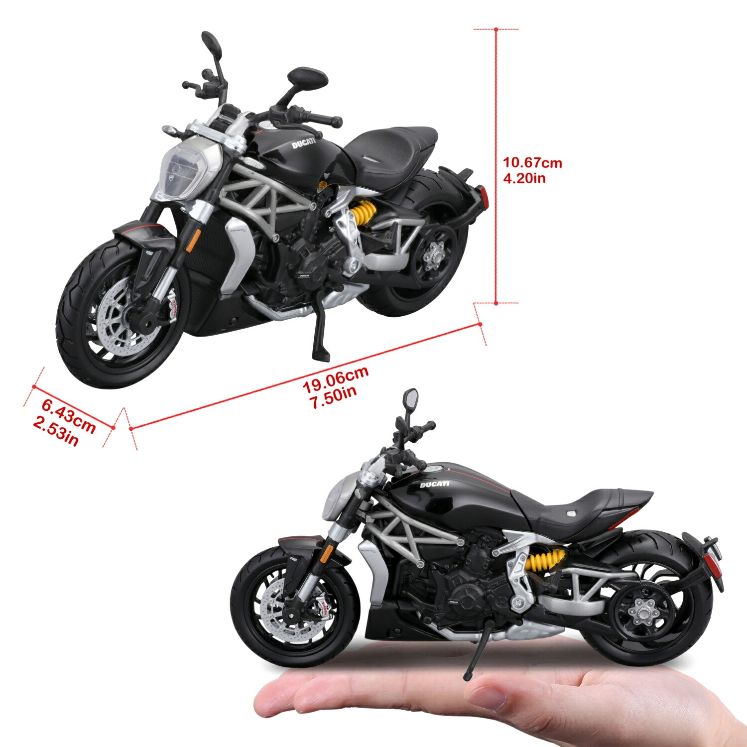 楽天市場】モデルバイク ミニチュアバイク 1/12 Maisto ドゥカティ X