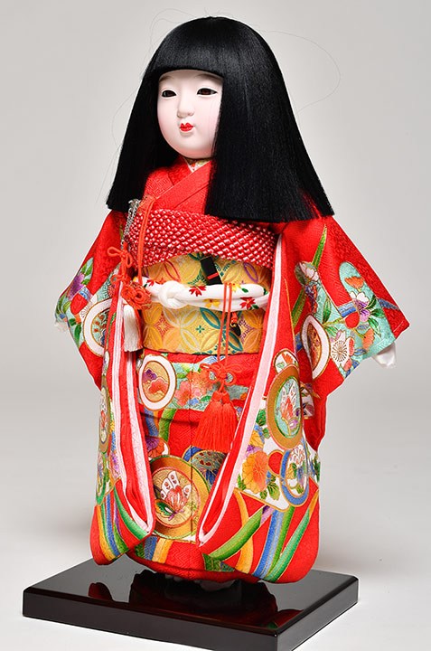 楽天市場】【ひな人形】【市松人形】市松人形10号市松人形：正絹別染