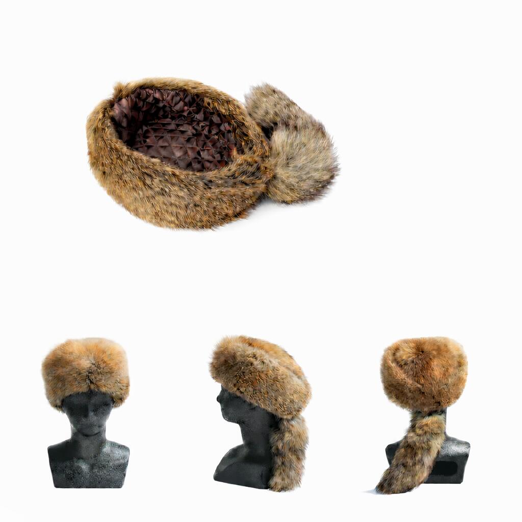 楽天市場】【レッドフォックス帽子(尾付)】赤狐を使用したリアルファー