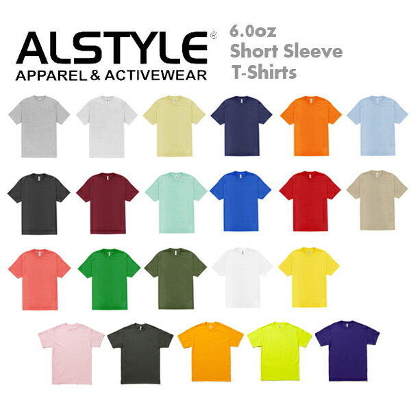楽天市場】カラー1【2XL（XXL）】ALSTYLE (アルスタイル)6.0oz