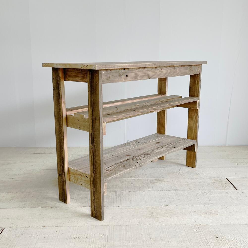 楽天市場】コンソールテーブル 棚2段 おしゃれ スリム アンティーク