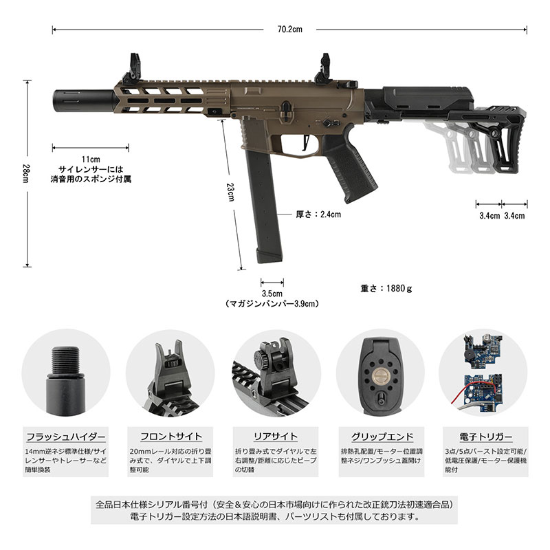 楽天市場】HTGベーシック スマートPCC 電子トリガー 電動ガン TypeB 2