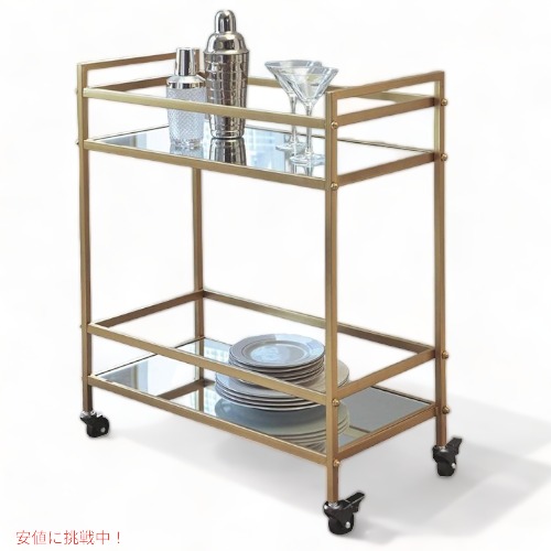 装飾的な木製サービングカート 装飾的な木製サービングカート