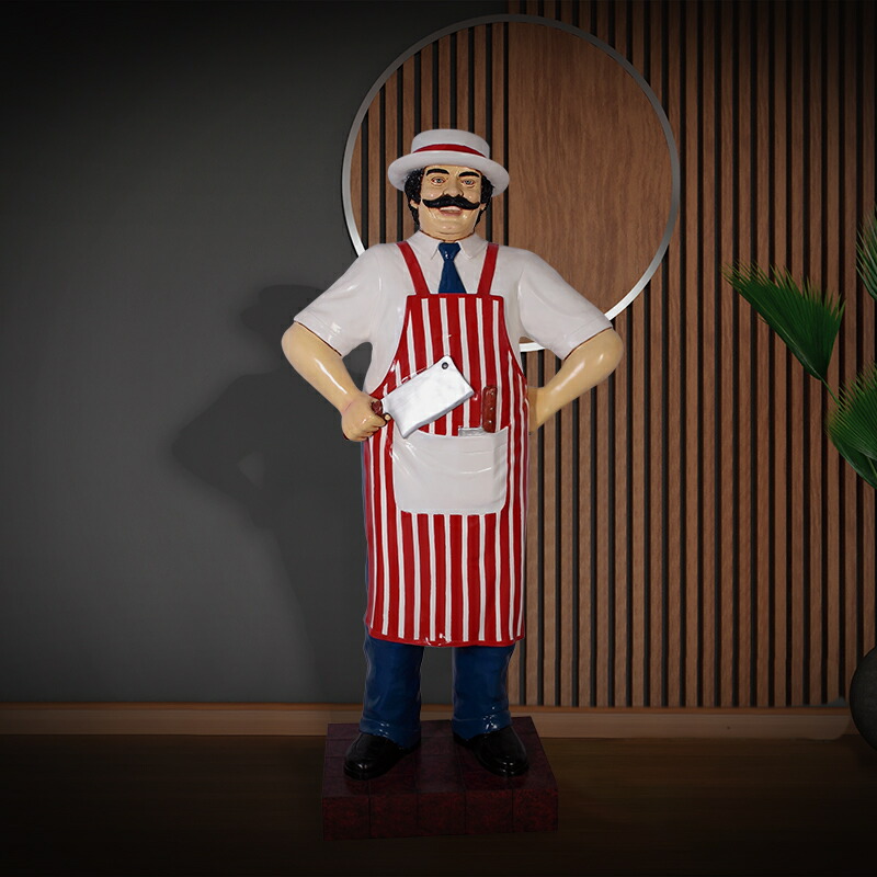 FRP うし オブジェ 店舗什器 看板 人形 焼き肉 肉屋 レストラン 飲食店