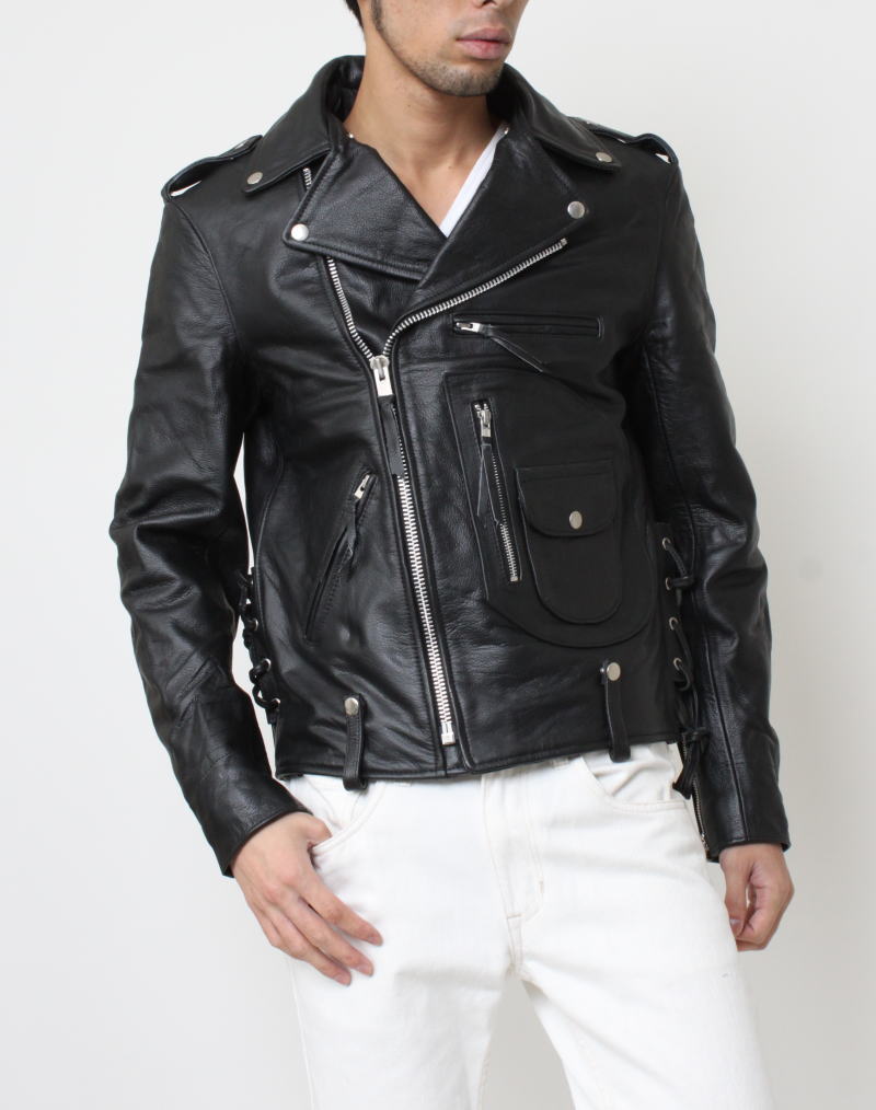 楽天市場】革ジャン レザージャケット メンズ 本革 襟ボア付 大きい