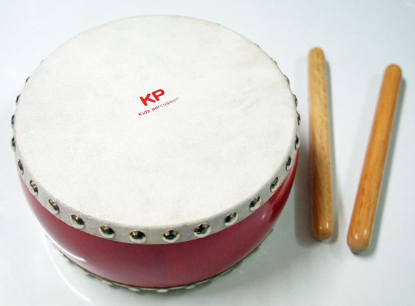楽天市場】キッズパーカッション KP-390/JD/RE レッド きっずわだいこ