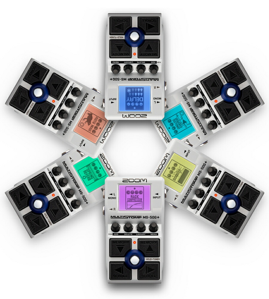 楽天市場】ZOOM MS-50G+ MULTI STOMP for Guitar 新品 マルチ