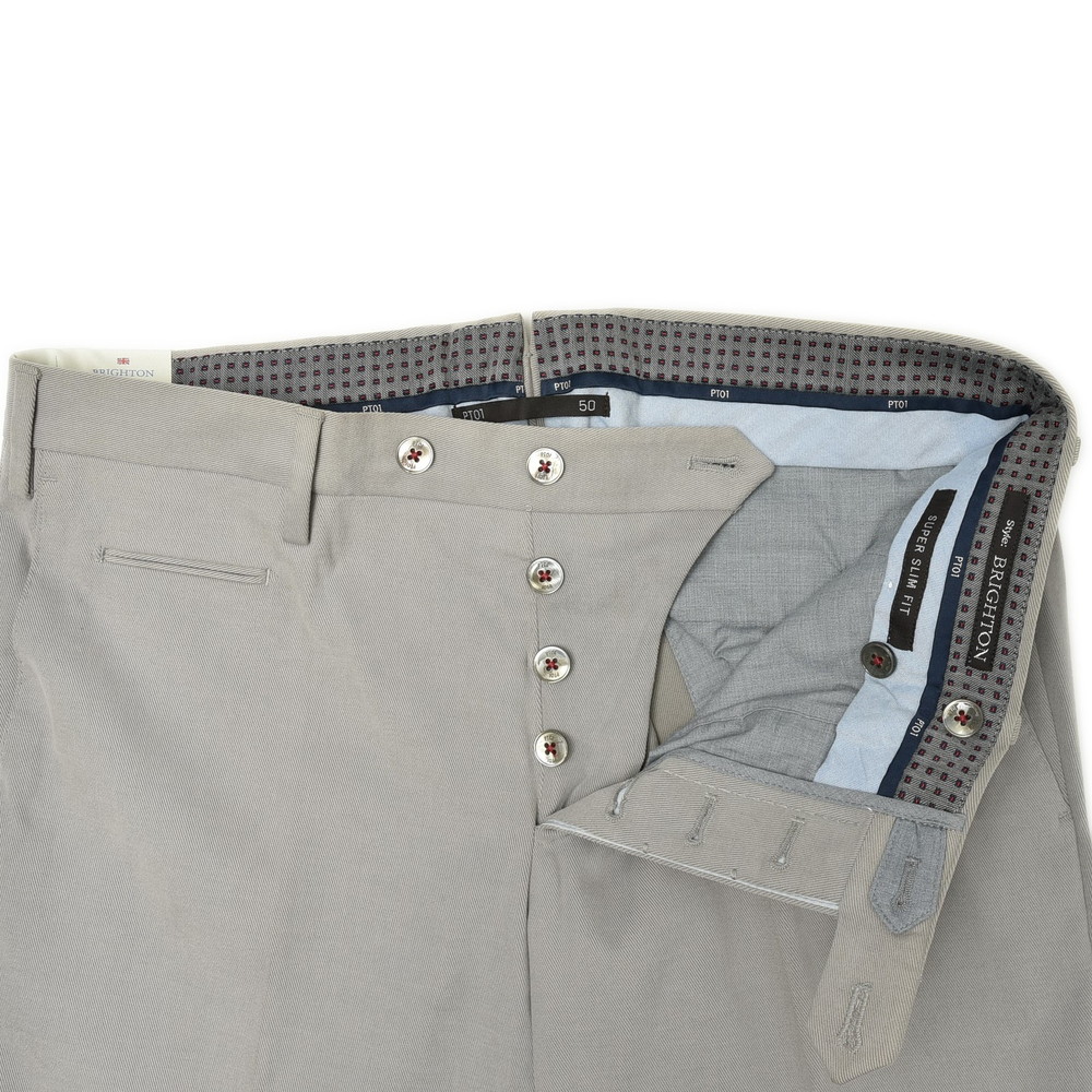 PT01 パンツ チノ ストレッチ BRIGHTON SUPER SLIM FIT 紺 48