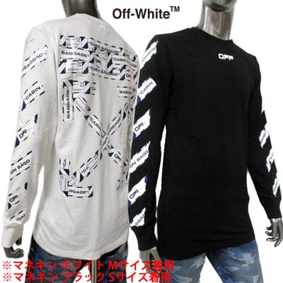 楽天市場】オフホワイト OFF-WHITE メンズ トップス ロンT 長袖 ロゴ