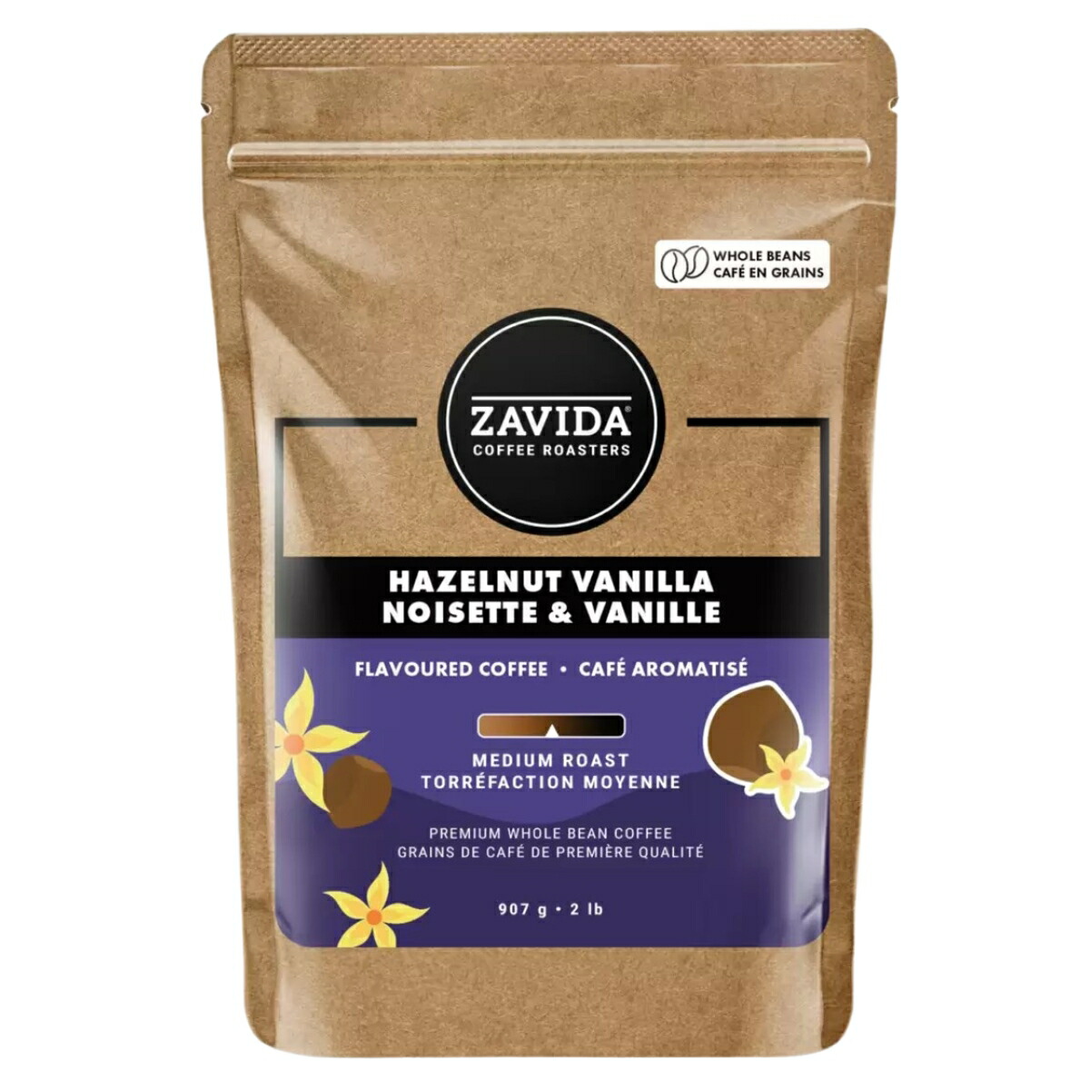 楽天市場】【送料無料】 ザビダコーヒー ヘーゼルナッツバニラ ホール