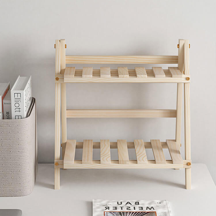 楽天市場】 収納ラック 木製 ラック 2段 棚 北欧 折りたたみ 収納棚