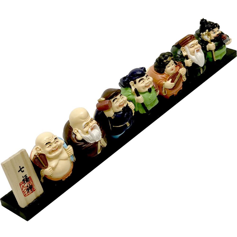 楽天市場】開運 七福神 置物 セット 37.5cm x 5cm x 6cm 縁起物