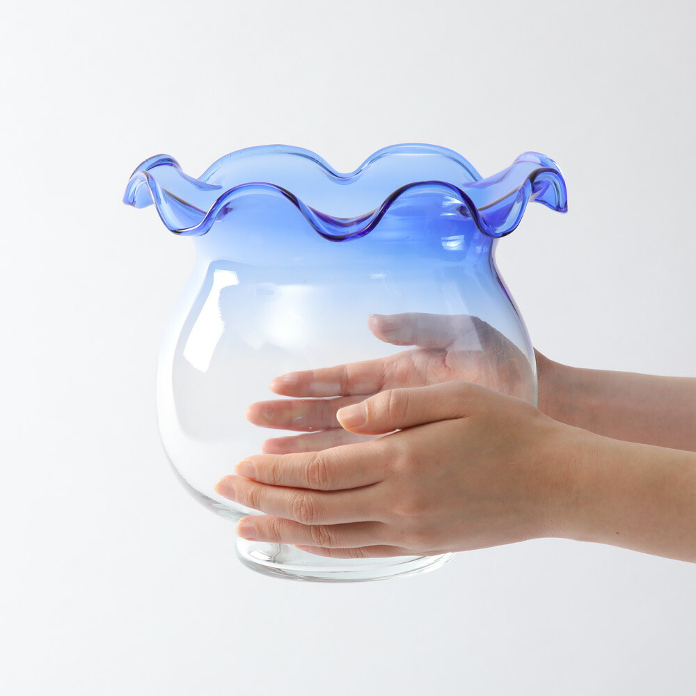 hiro【1点限り】巨大 金魚鉢 楕円 花柄 シノワズリ 金魚柄 hiro【1点