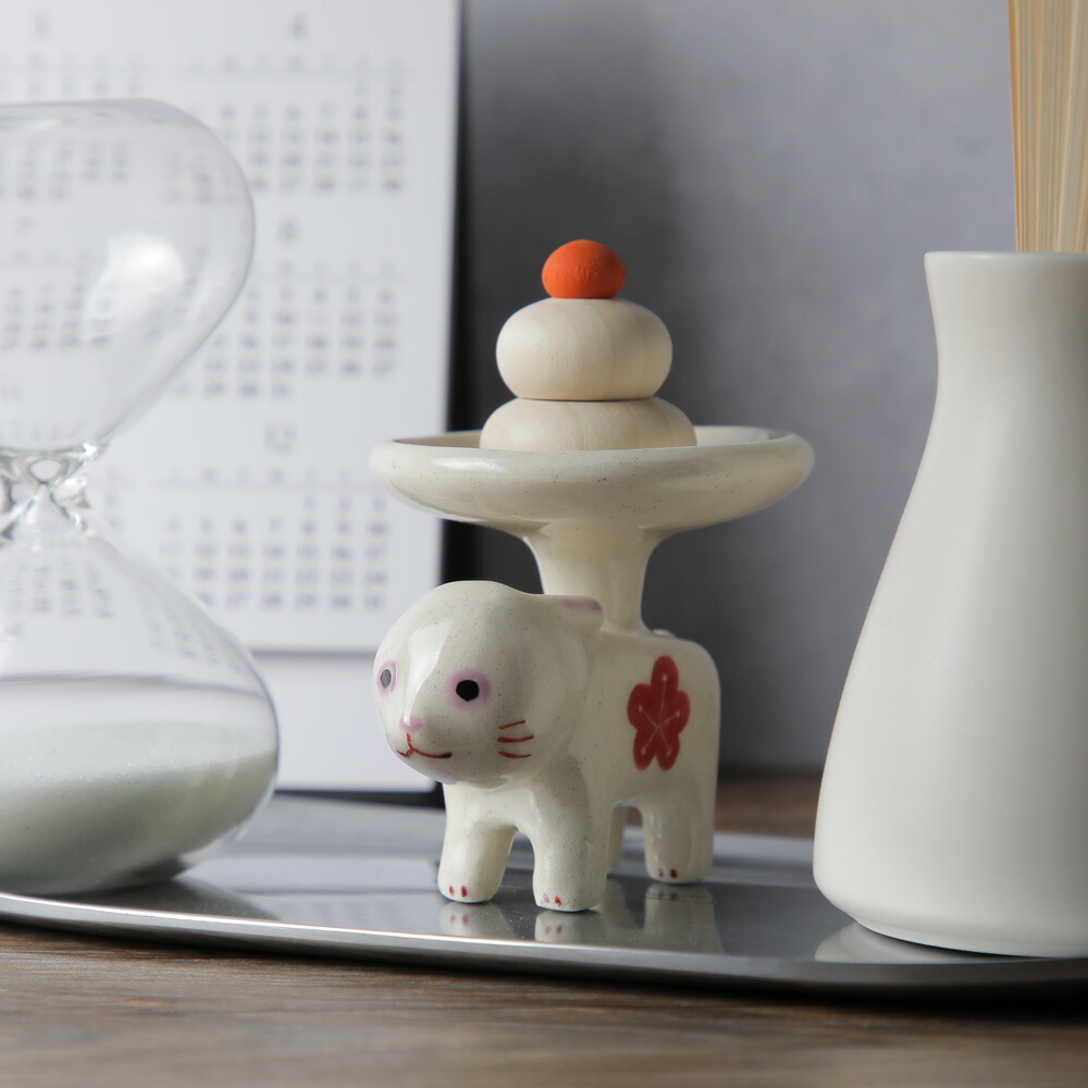 楽天市場】【数量限定】お正月のうさぎ花紋 豆皿 小皿 食器 鏡餅 木製