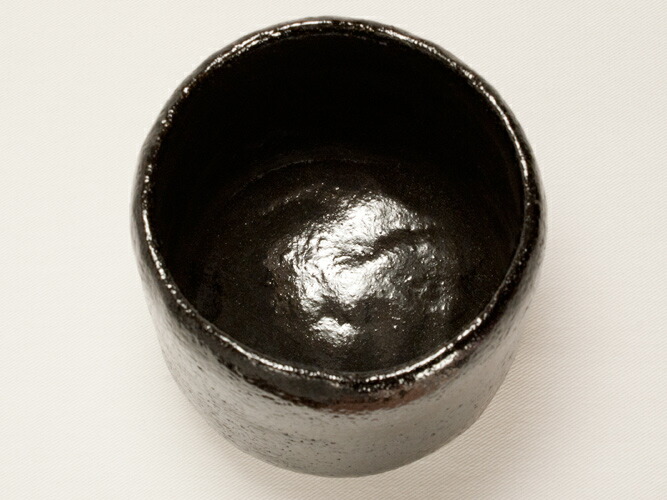 楽天市場】黒楽 筒茶碗 （抹茶碗） 〔川嵜和楽（川崎和楽）〕 : 京都の