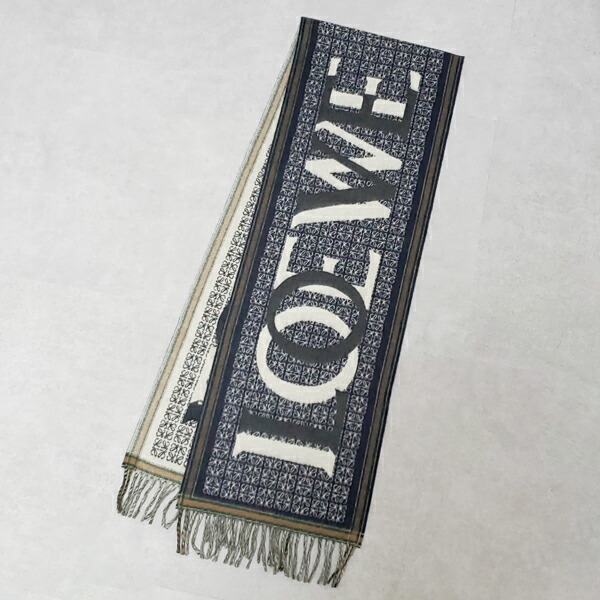 楽天市場】LOEWE ロエベ ラブ ジャカード スカーフ ストール