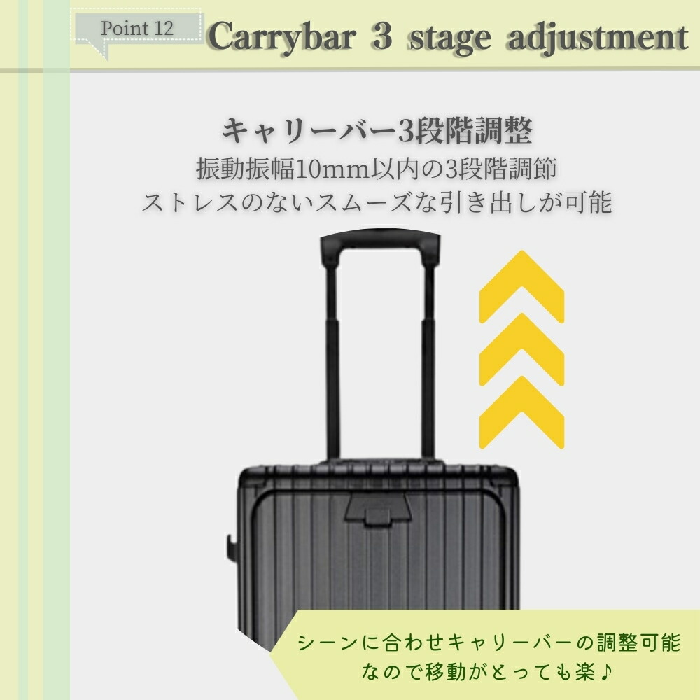 リベティ多機能キャリーケース【マットブラックS】B8 TSAロック スーツ