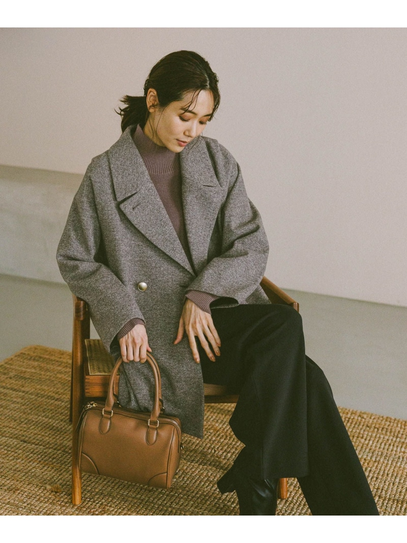 楽天市場】【SALE／20%OFF】軽やかストレッチ襟2WAYミドルコート