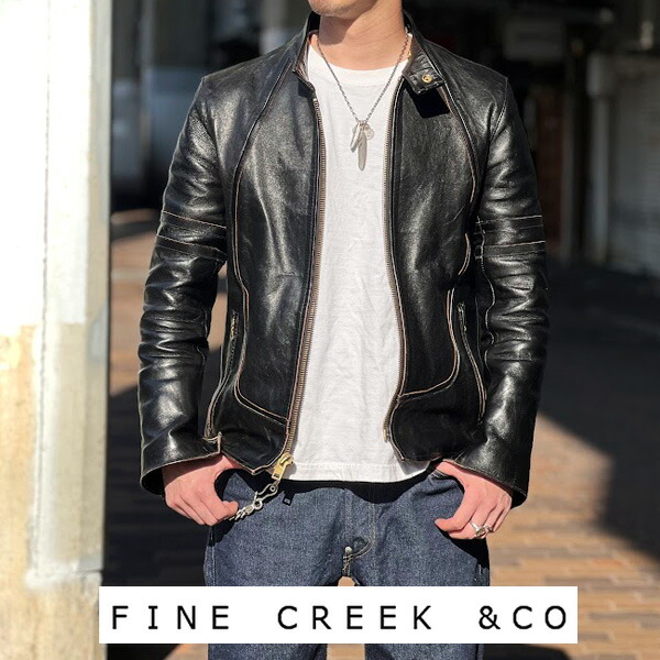 fine creek leather レザージャケット革ジャンライダース