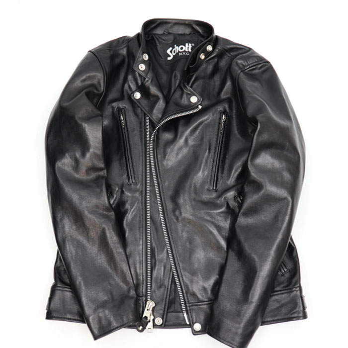 M1530 Schott シングル ブレスト ライダースジャケット 羊革