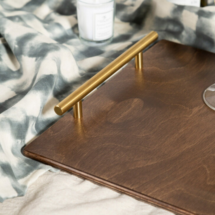 楽天市場】SOLVAN ゴールドステンレス ハンドルトレイ ハンドメイド S