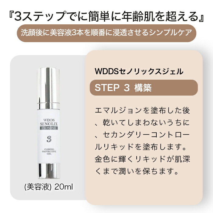 乳液・ミルク WDDS SENOLIX EXOSOME 乳液・ミルク WDDS SENOLIX