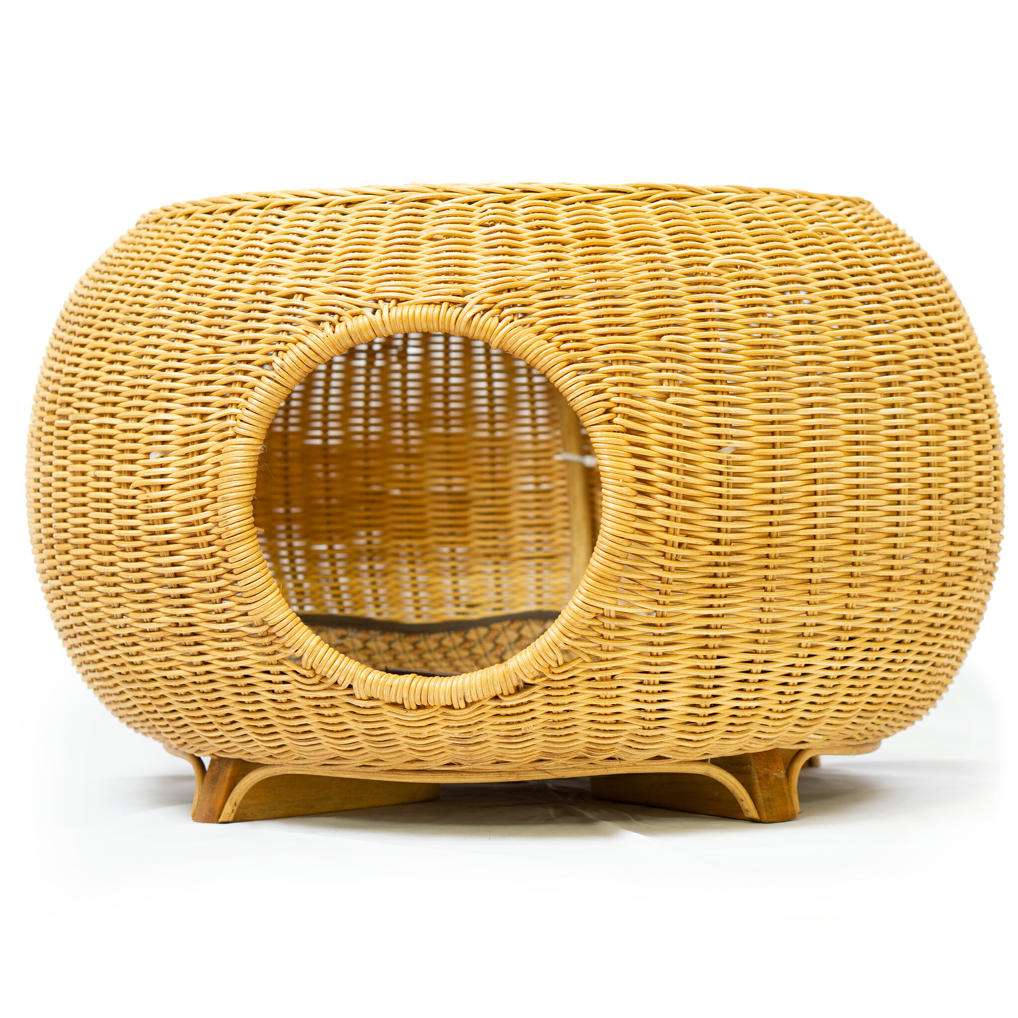 楽天市場】ラタンガラステーブル（猫ハウス） ガラステーブルなので中