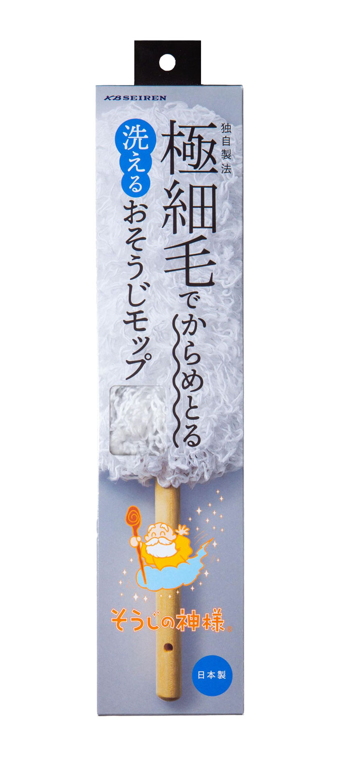 楽天市場】そうじの神様® 極細繊維でからめとる 洗えるおそうじモップ