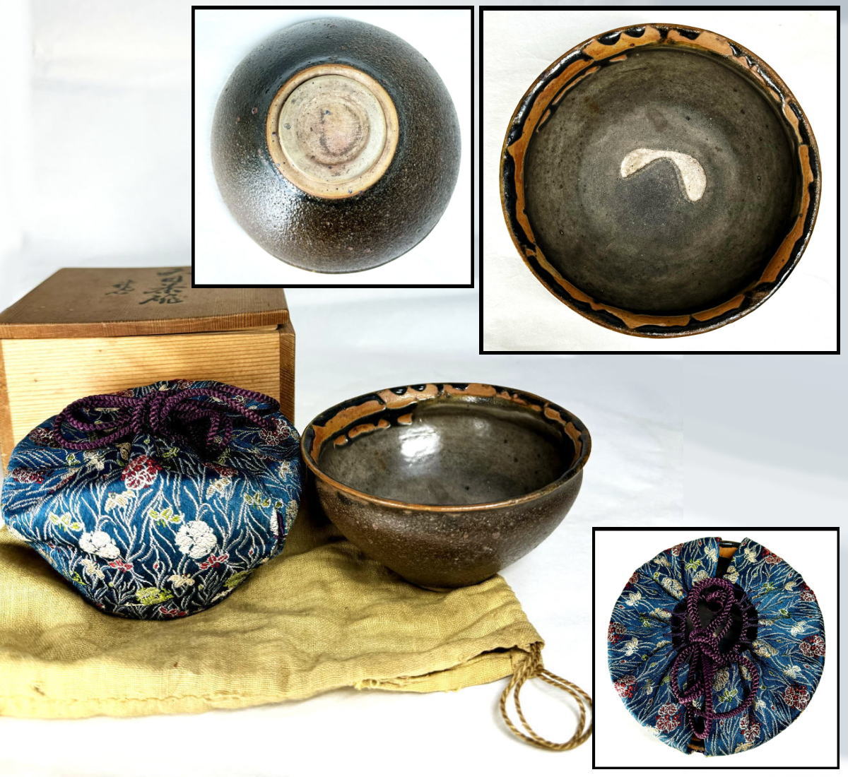 宋時代 天目茶碗 唐物 伝世品焼物 ウブ品 入手困難 骨董 中国 WWTT038