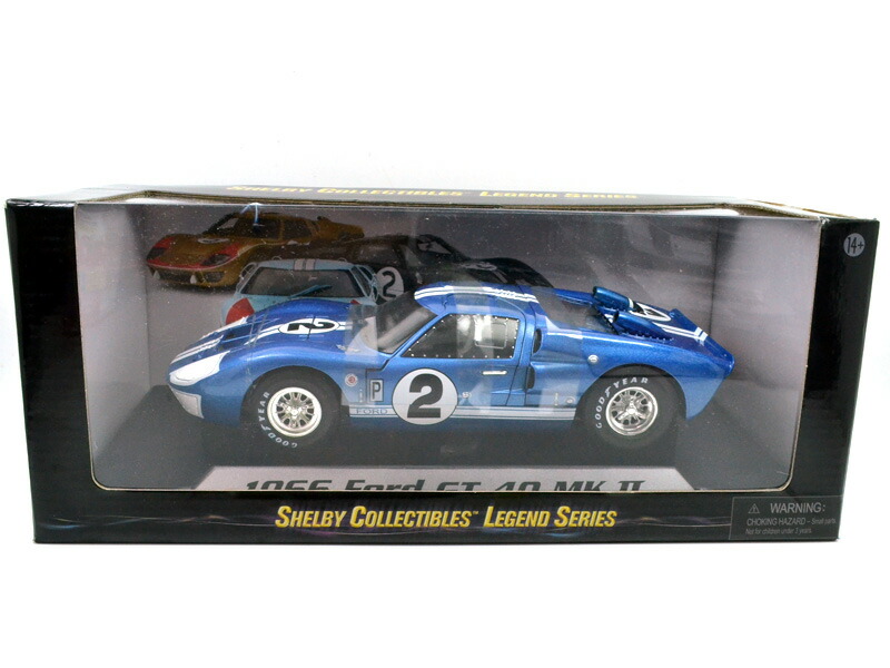楽天市場】SHELBY COLLECTIBLES 1:18 1966 FORD GT 40 MKII #2 (BLUE