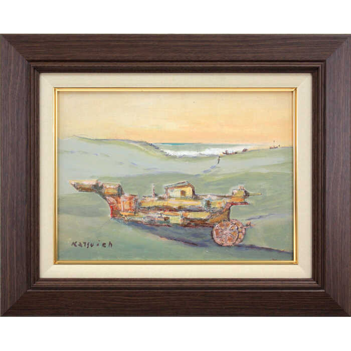 アート油絵 絵画 933 油絵/抽象画風/自然の造形/サボテン/さぼてん/S12