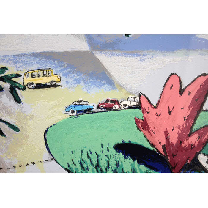 楽天市場】絵画 平野琳人 シルクスクリーン 版画 『赤い木』 太陽 木