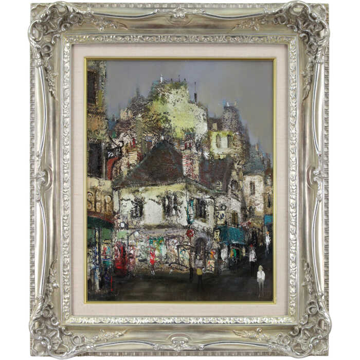 油彩画② 二重作龍夫 『情熱』 油彩画 - 北海道画廊