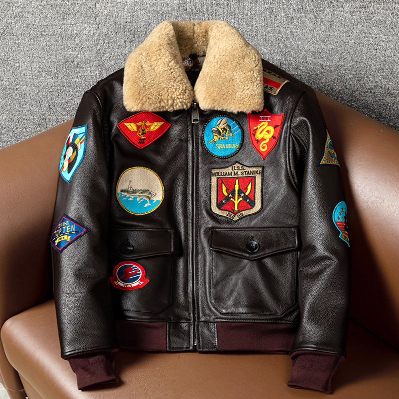 ヴィンテージ【フライトジャケット】(M) G1 レザージャケット ブラウン