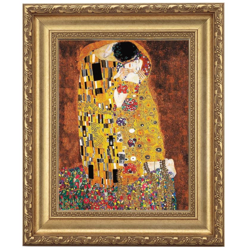 楽天市場】立体複製名画 グスタフ・クリムト「接吻」4号 : 光ネット