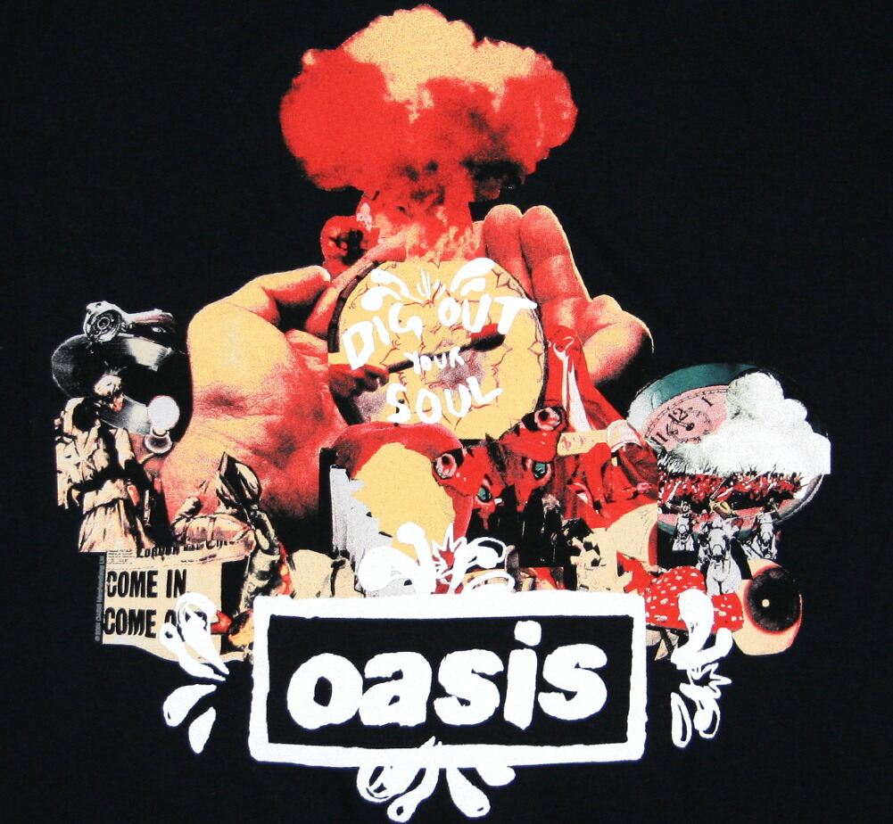 楽天市場】Oasis / Dig Out Your Soul Tee 8 (Black) - オアシス T