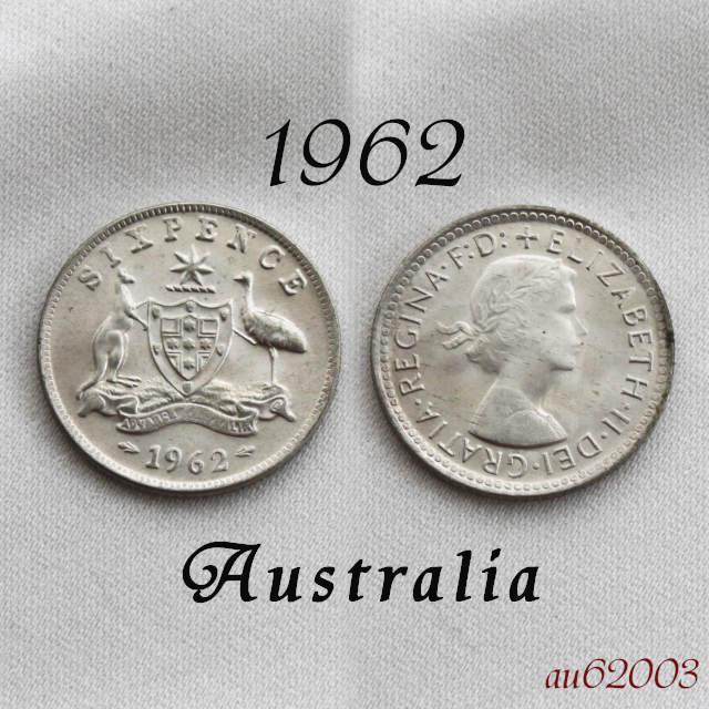 楽天市場】未流通 1962年 6ペンス銀貨 エリザベス2世女王 前進あるのみ