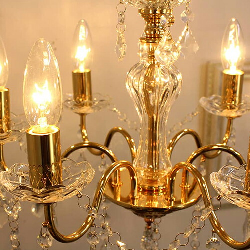 楽天市場】【送料無料】クラリーチェ ゴールド 6灯シャンデリア