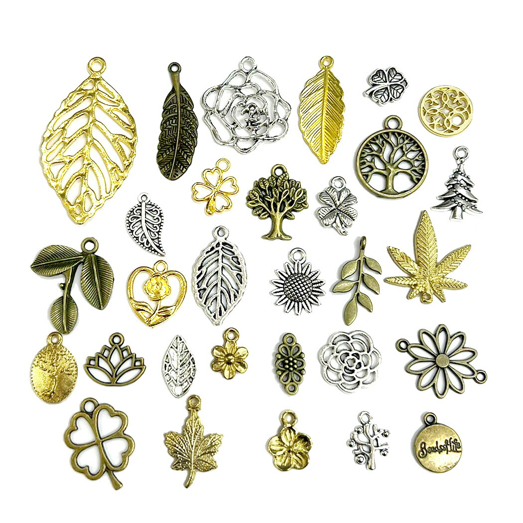 楽天市場】カン付き チャーム ゴールド シルバー アンティークゴールド