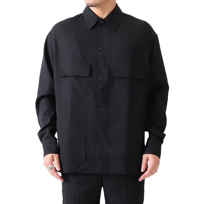 楽天市場】LEMAIRE ルメール 4ポケット ウール オーバーシャツ