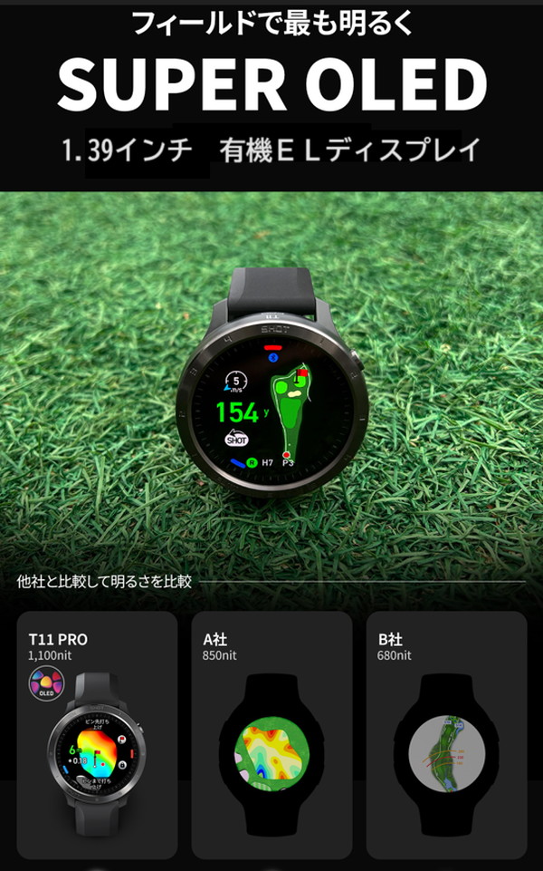 楽天市場】Voice Caddie ボイスキャディ T11 PRO ゴルフウォッチ