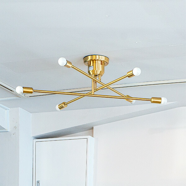 楽天市場】LED 電球 6個付き シーリングライト 6灯 キムリック