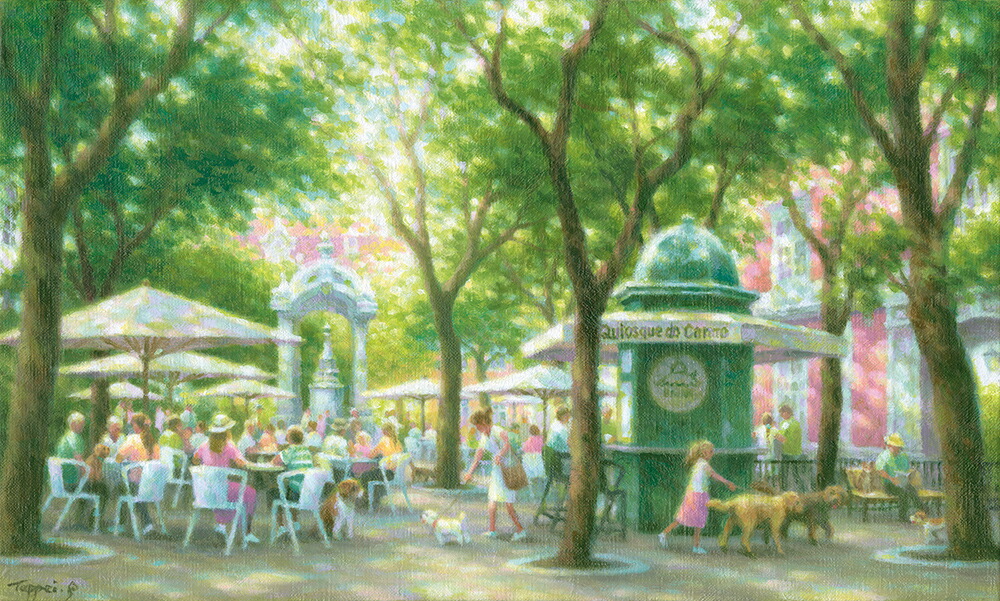 楽天市場】笹倉鉄平 「ローテンブルクの雨」 2004年 シルクスクリーン