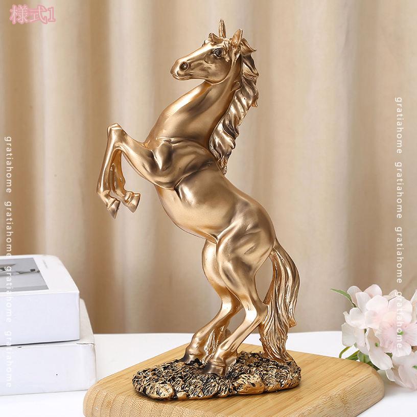 楽天市場】金の馬のオブジェの通販