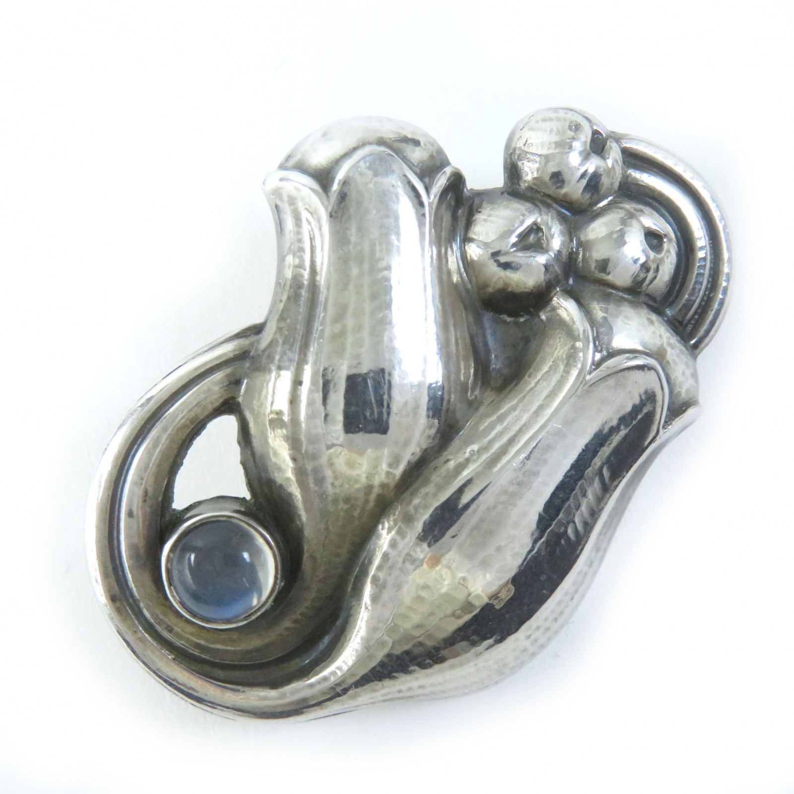 ジョージジェンセン ブローチ 173 琥珀 AG925 ジョージジェンセン 希少