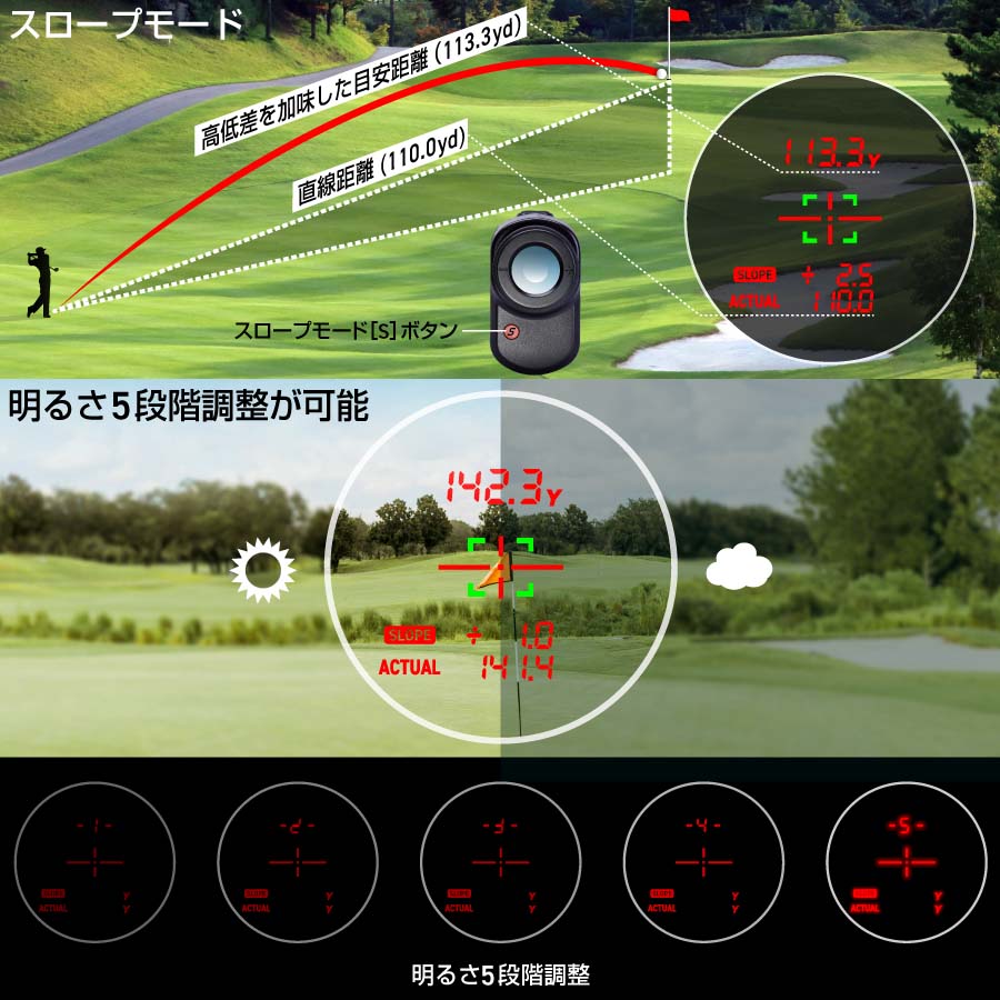 楽天市場】【公式】 ゴルフ レーザー 距離計 グリーンオン 『レーザー